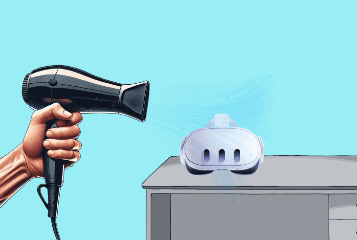 use hair dryer to warm it up