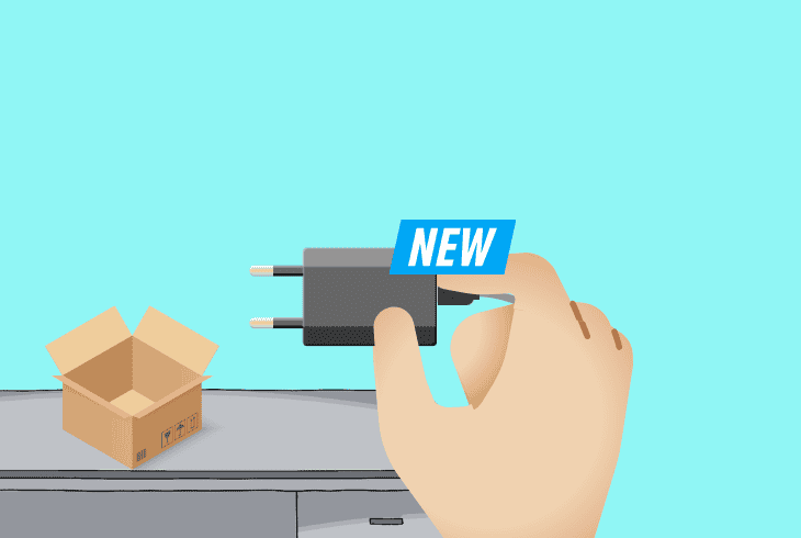 replace the cable and adapter