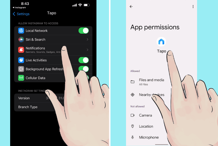 how to grant app permissions