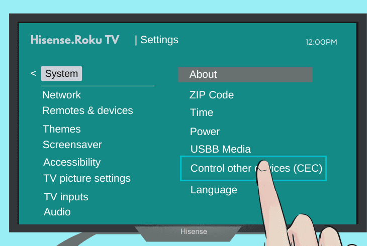 enable or disable cec & arc