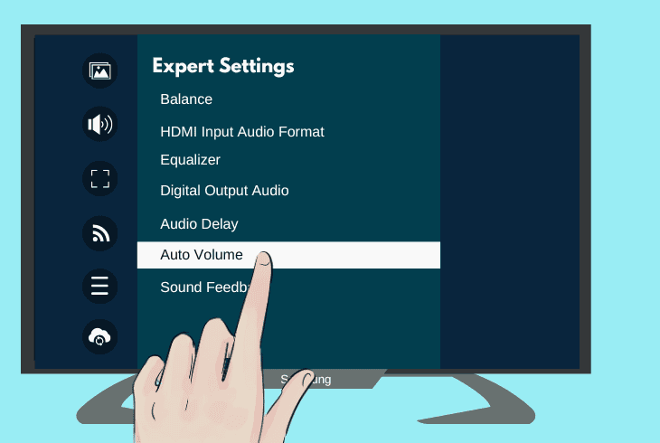 activate auto volume setting