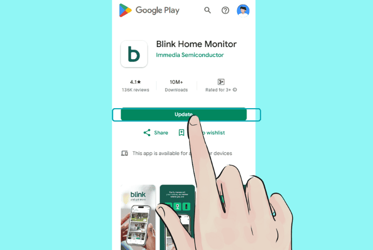 update the blink application