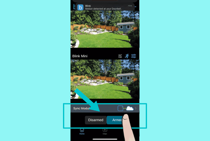 arm the blink mini camera
