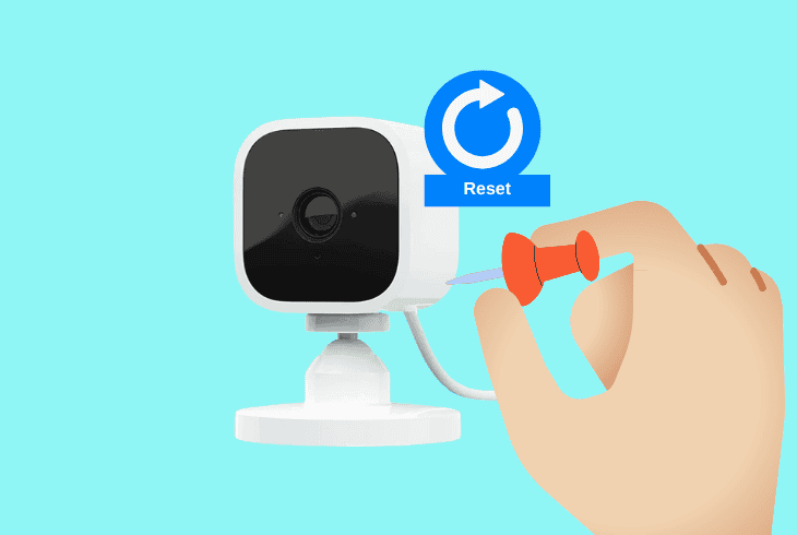 factory reset the blink mini