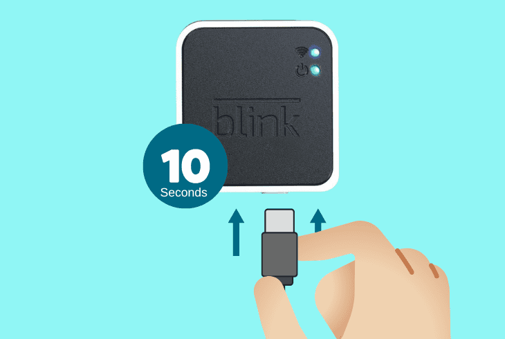 factory reset the blink sync module: