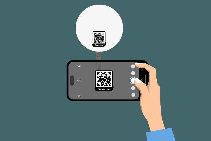 scan the camera’s qr code