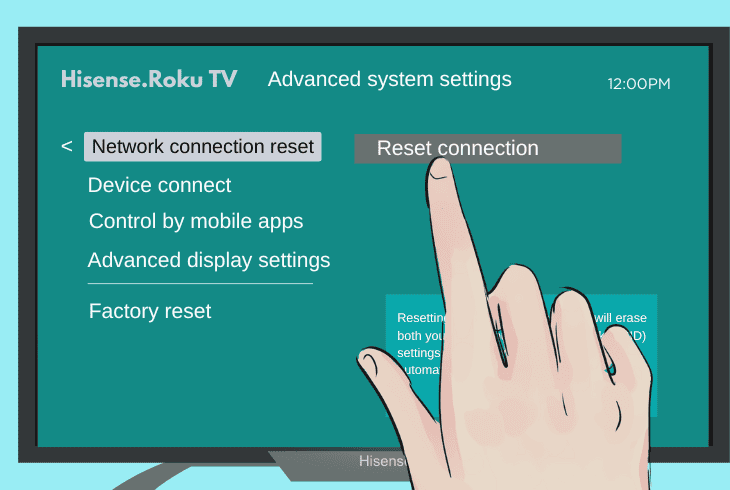 try wi-fi connection reset