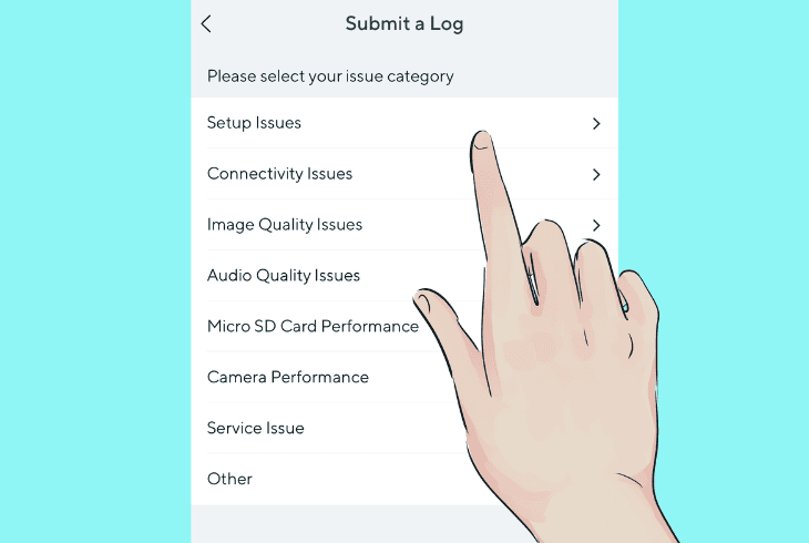 submit camera debug log