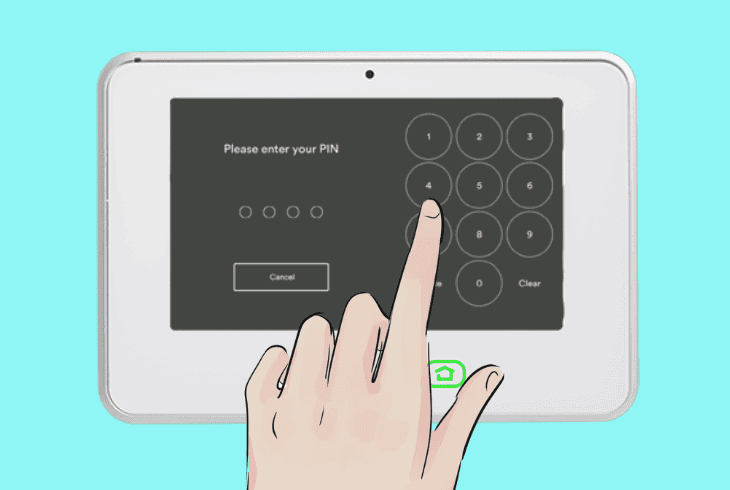 reset the vivint panel to defaults