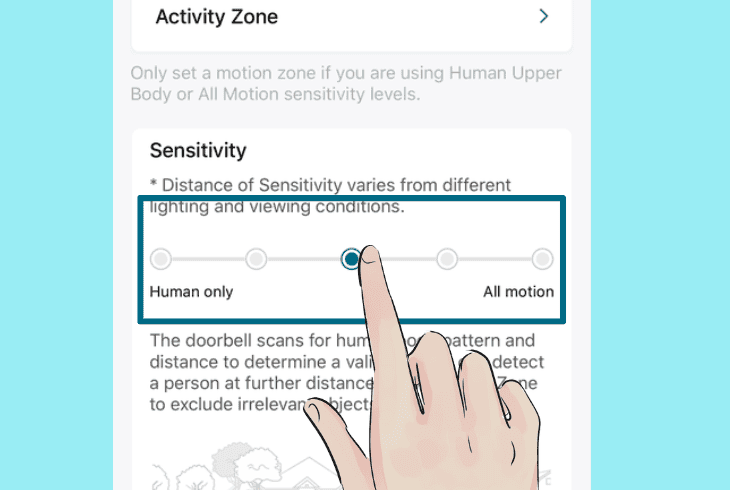 tweak the detection sensitivity