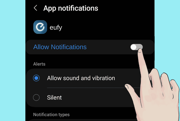 temporarily disable notifications