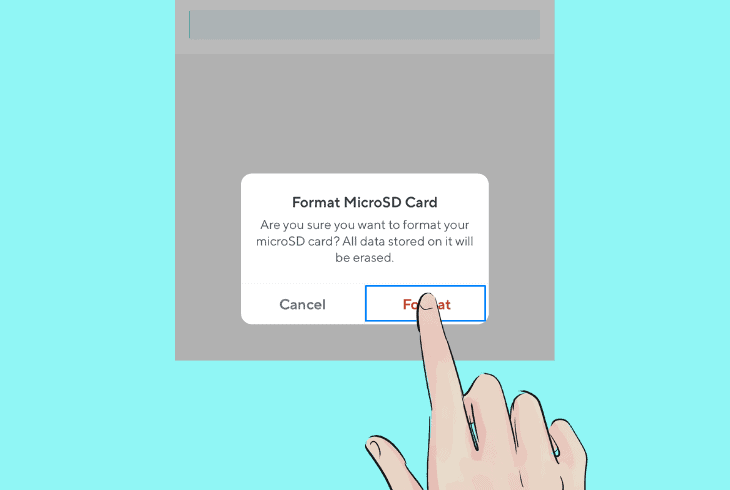 format the cam’s sd card
