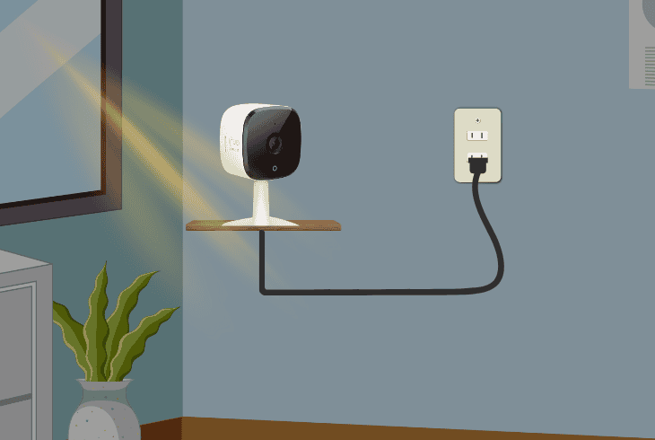 reposition the eufy camera