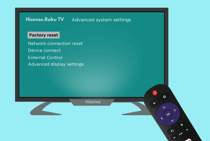 factory reset hisense roku tv