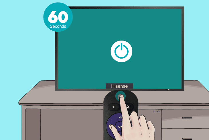 reboot the hisense roku tv