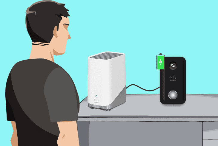 charge eufy via the homebase
