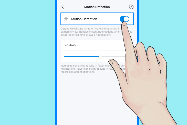 increase the motion sensitivity