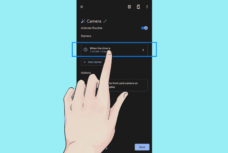 set up a schedule on nest