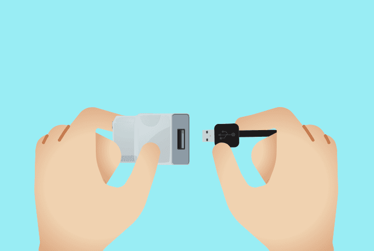 how to replace the nest usb cable