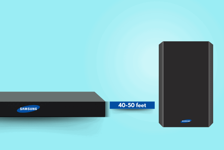 move the subwoofer in range