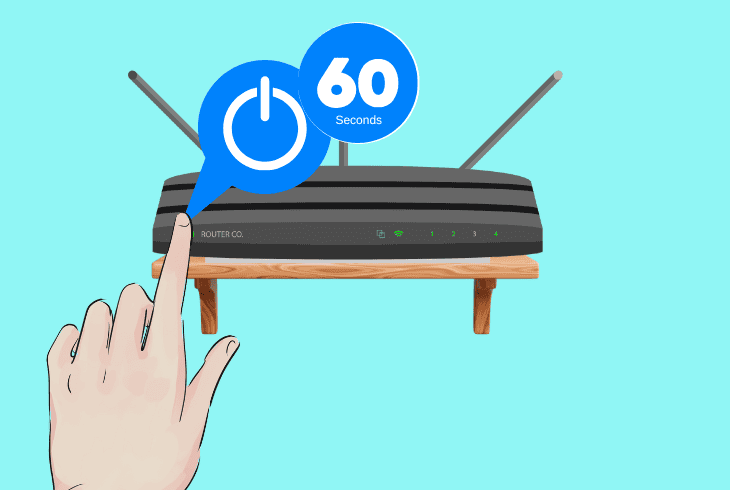 reboot the router