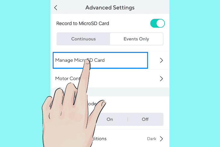 setup local video capturing (sd card)