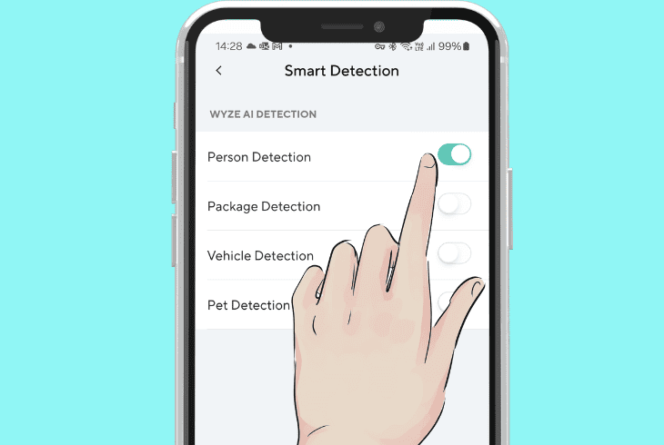 deactivate the “smart detection”