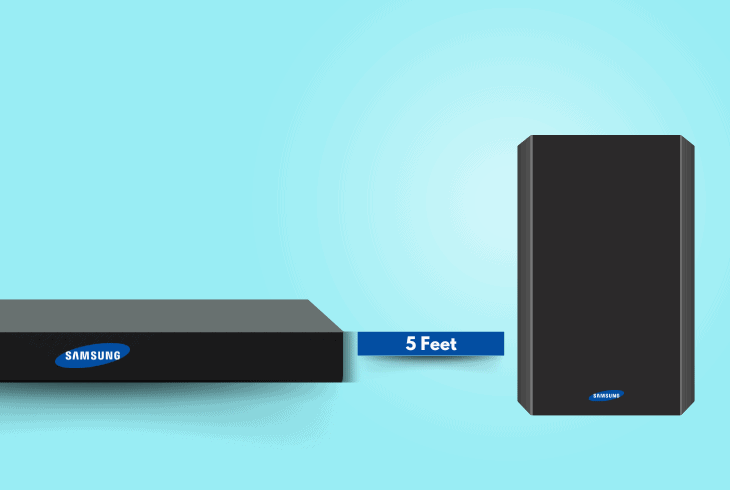 move subwoofer closer to soundbar