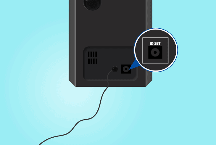 reprogram the subwoofer