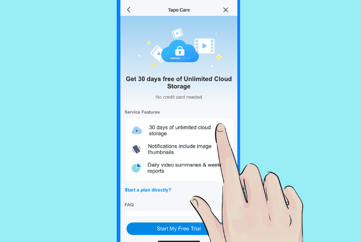 subscribe to tapo cloud storage
