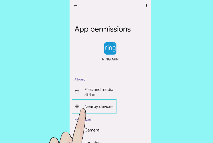 grant ring permissions on android