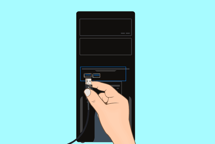 switch to another usb port