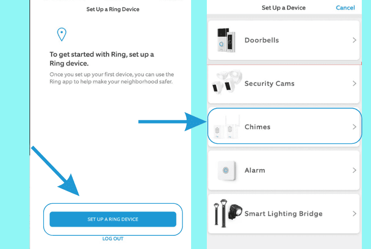 re-add ring chime pro to the app