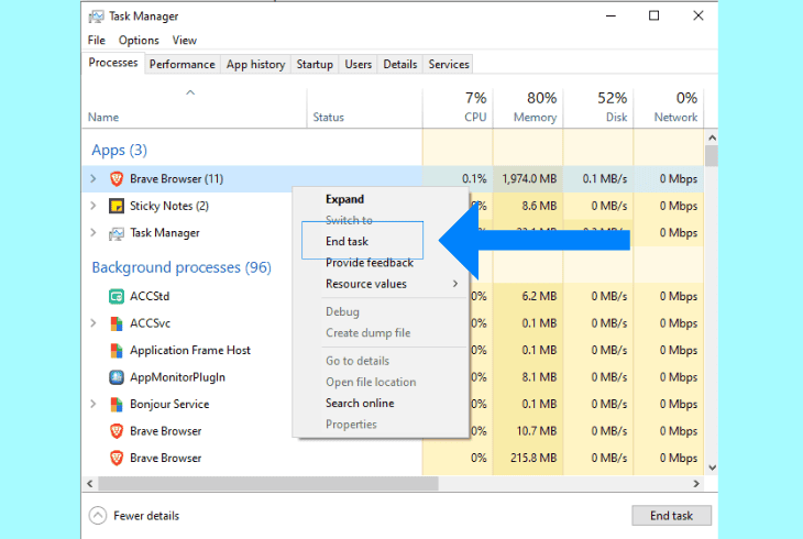 reduce the background utilization