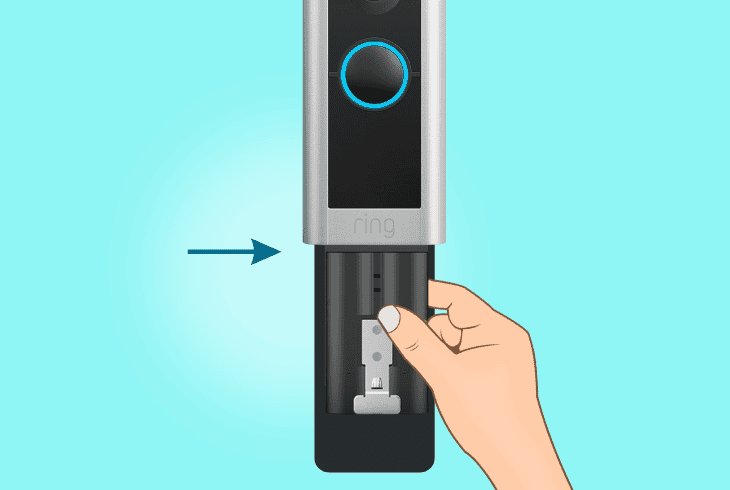 check replaceable battery position: