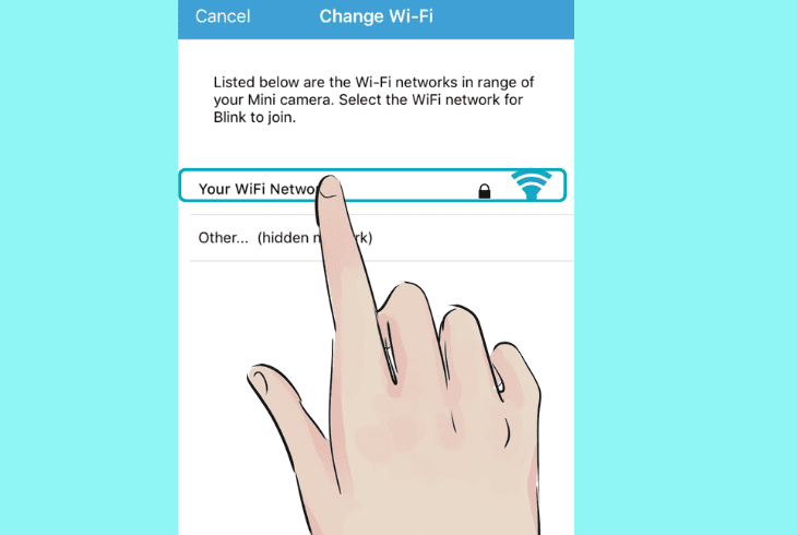 change the blink mini wi-fi