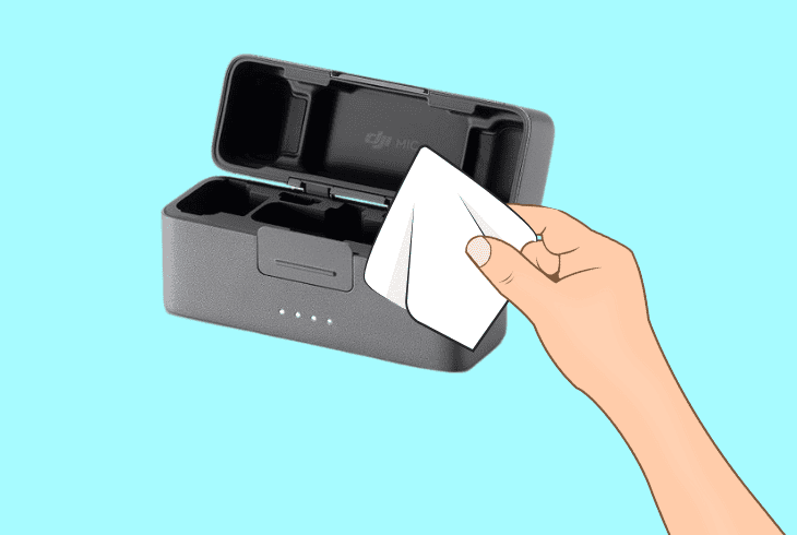 clean the case charging contacts