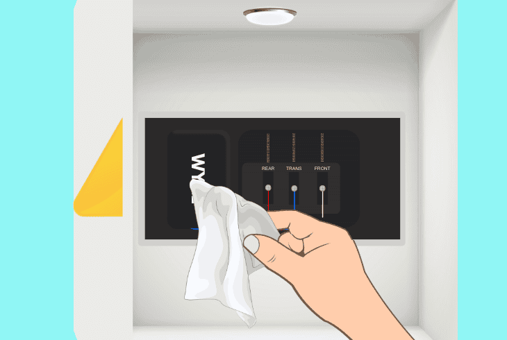 inspect & clean the chime unit housing