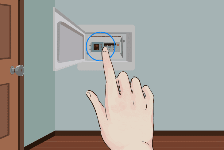 turn off the circuit breaker