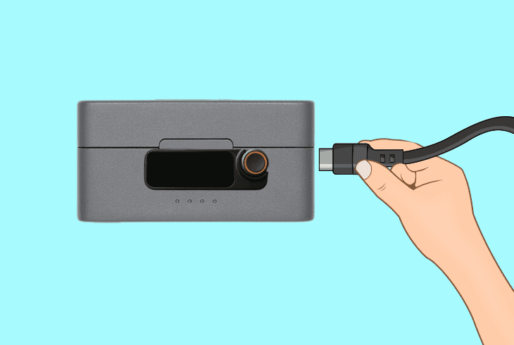 refill the dji charging case battery