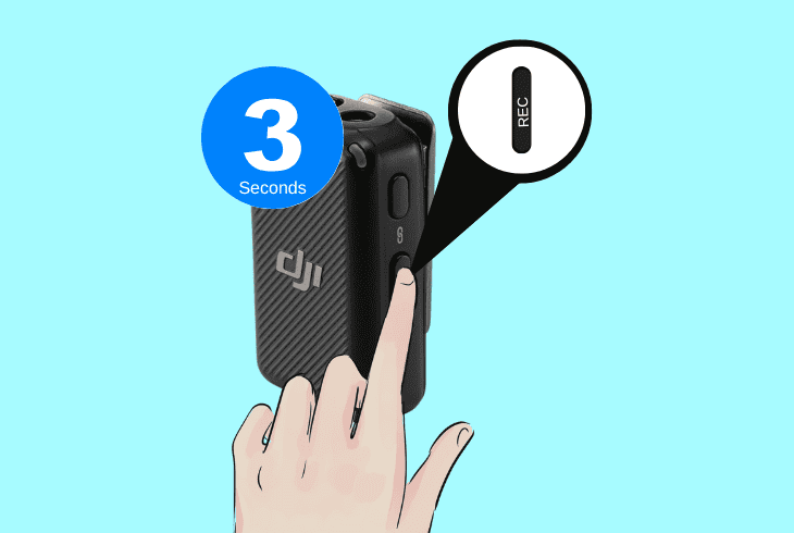 how to reconnect dji mic over bluetooth