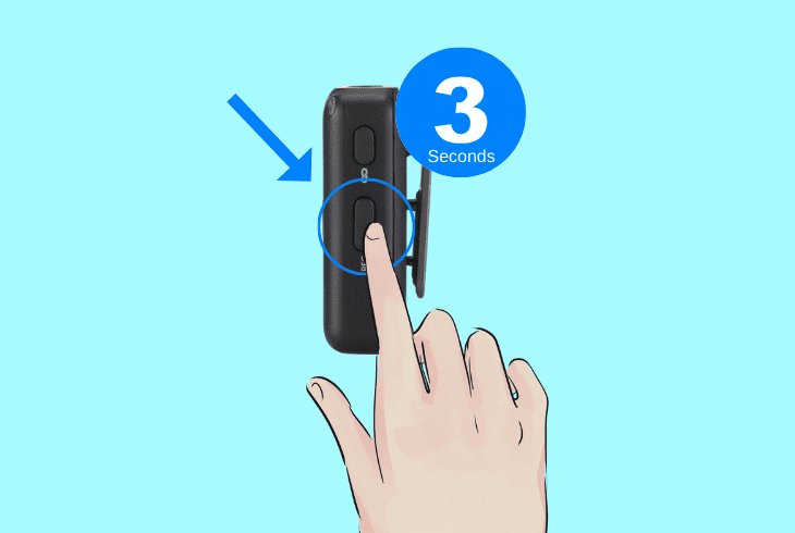 resynchronize the dji mic receiver