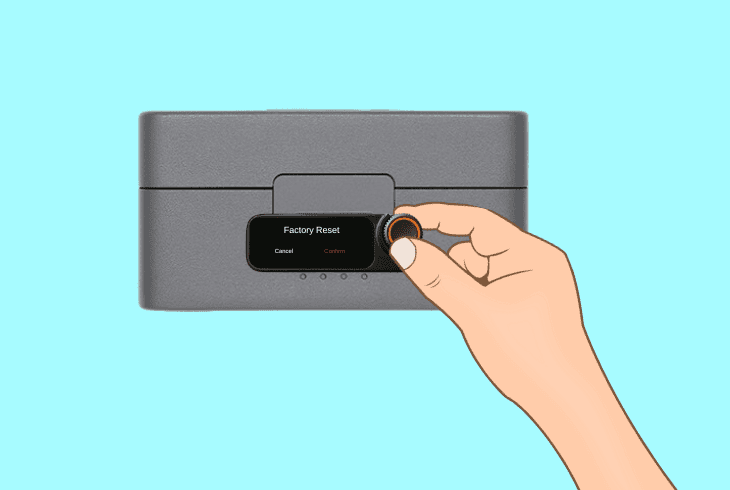 factory reset the dji mic 2 receiver
