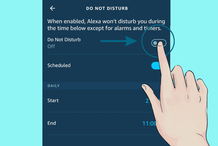 disable the do not disturb (dnd)