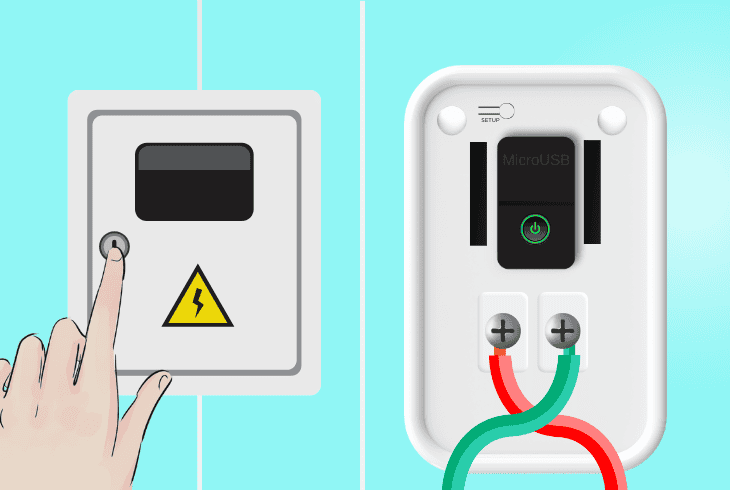reconnect wires at doorbell