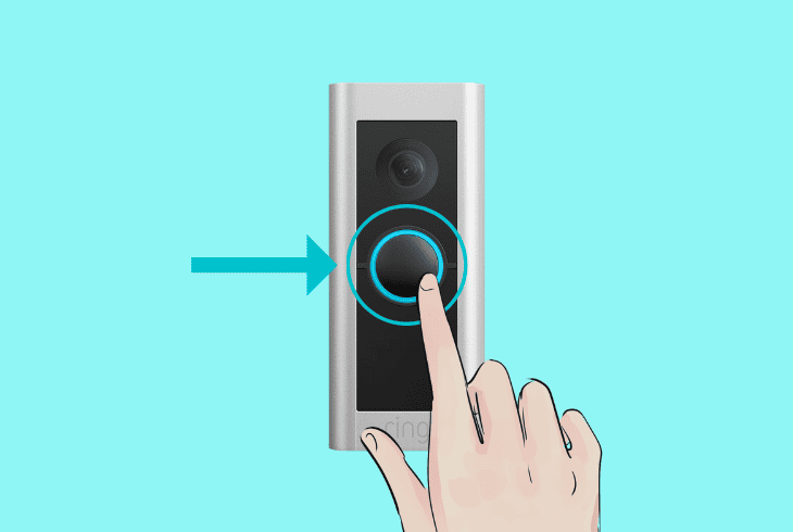 check the doorbell’s “ring” button