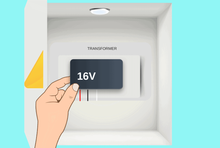 inspect & replace the doorbell transformer