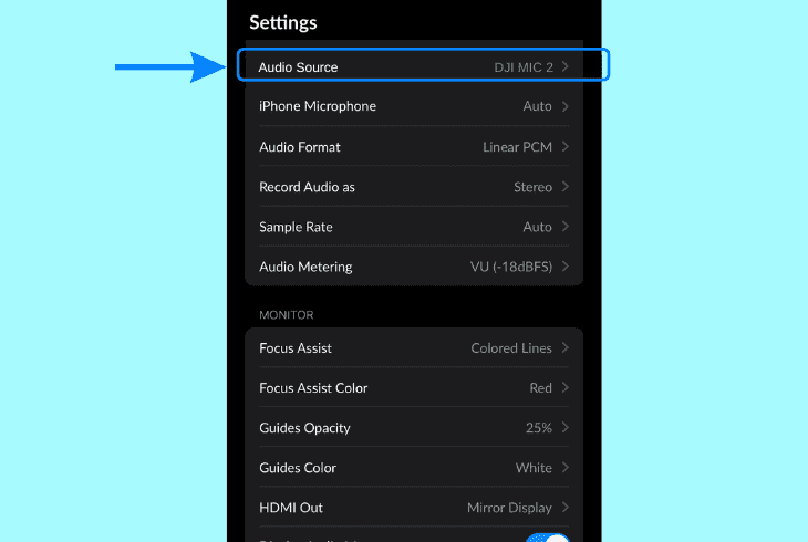 use an external recording application