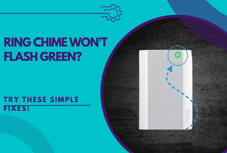 ring chime won't flash green