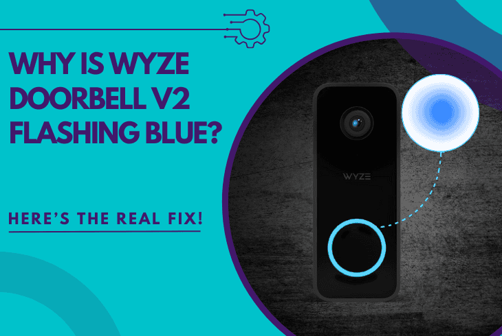 wyze doorbell v2 flashing blue
